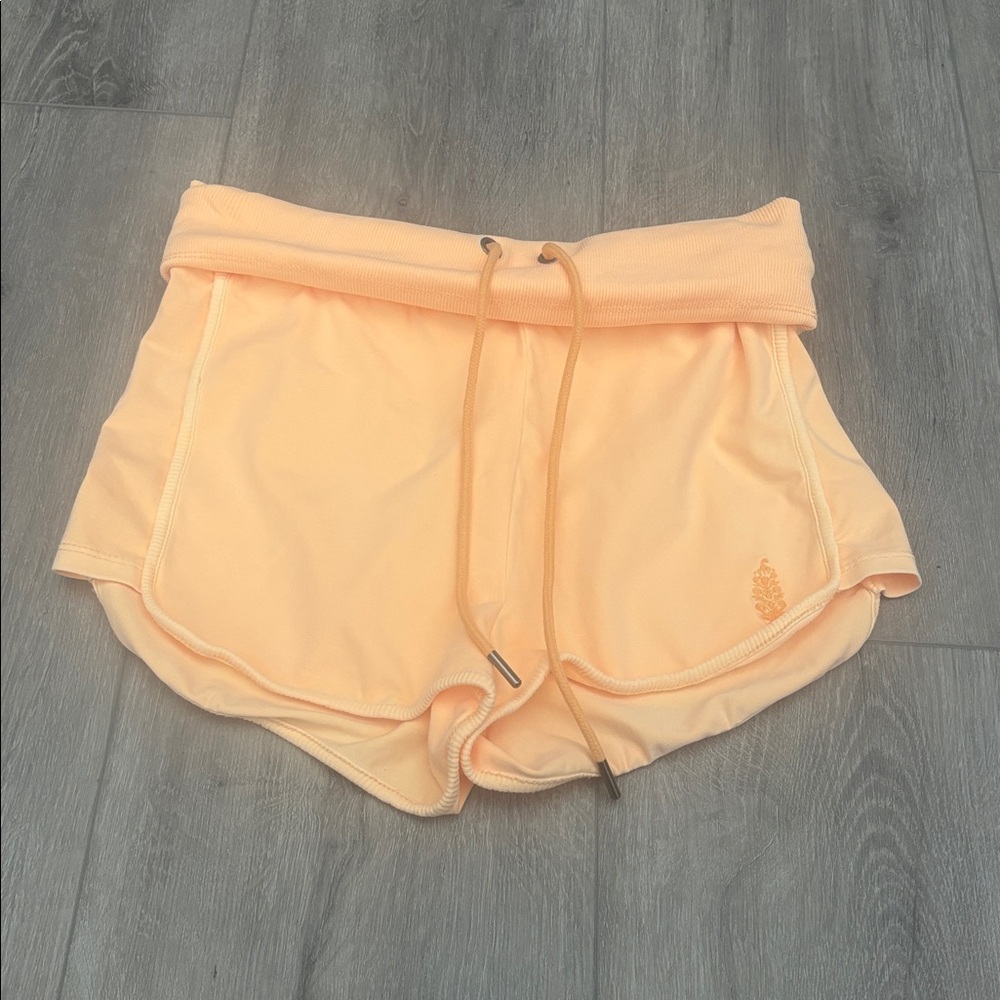 Free people Peach Drawstring Athletic Shorts
